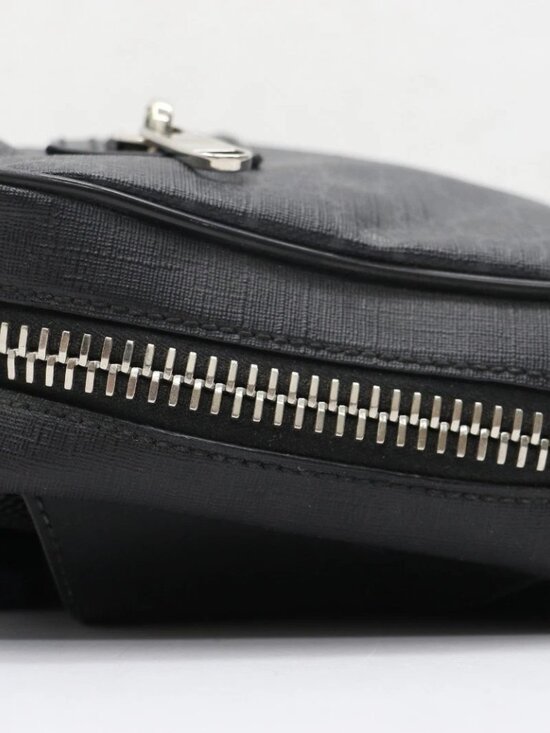 GUCCI GG Supreme Sling Backpack Belt Bag Sherry Line - Black main image 5